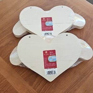 Heart-Shaped Wooden Sign Boards Craft Tole Painting